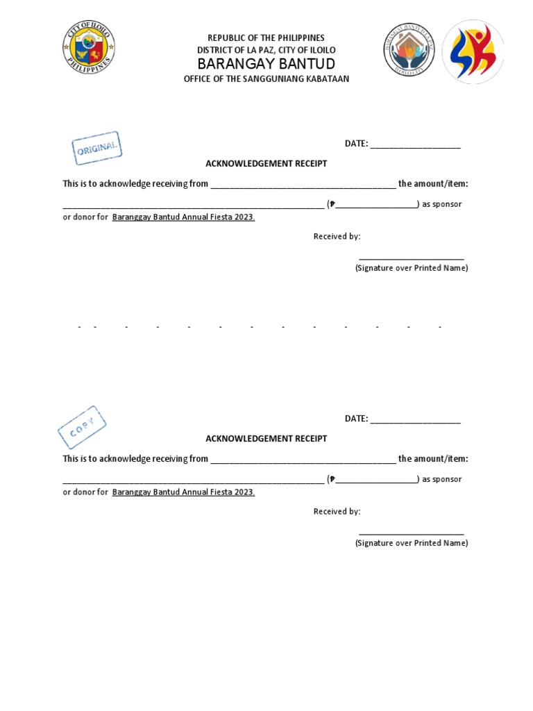 Acknowledgement Reciept PDF