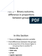 Part 3 - Binary Outcome Variables