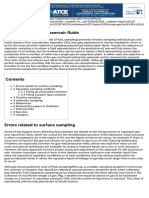 Surface Sampling of Reservoir Fluids