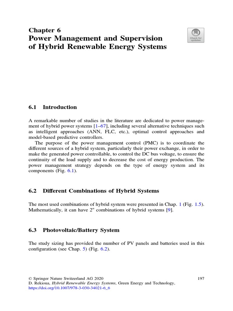 Chapter 7 Power Management Supervision Hybrid Energy System PDF