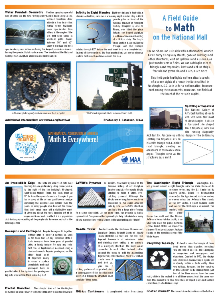 Math Exploration at the National Mall | PDF | Triangle | Geometry