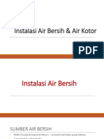 Instalasi Air Bersih & Air Kotor