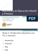 Tema 5. Producción Educativa Con TIC e Internet