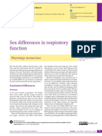 Sex Differences in Respiratory Function