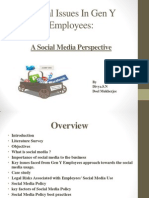 Ethical Issues in Gen Y Employees:: A Social Media Perspective