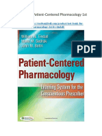 Test Bank For Patient Centered Pharmacology 1st by Tindall