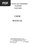 User Manual: KY18S Screw Air Compressor MAM6070IH CK001 M089-3