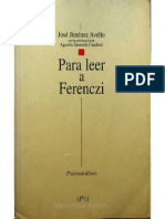 Para Leer A Ferenczi (José Jiménez Avello)