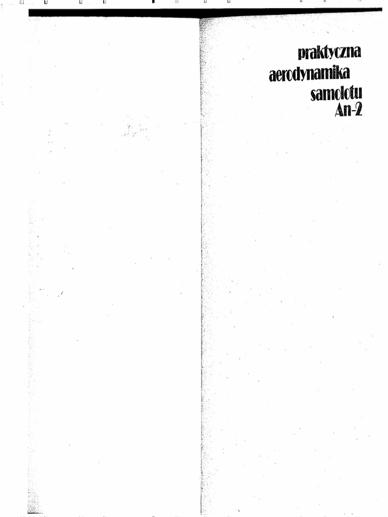 Praktyczna aerodynamika samolotu An-2 | PDF