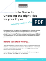 Ultimate Guide To Choosing The Right Title For Your Paper Anna Clemens