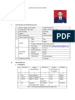 I. Keterangan Perorangan: Daftar Riwayat Hidup