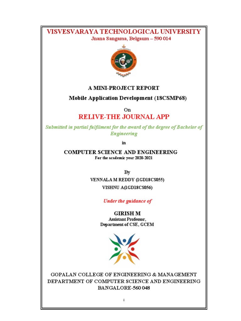 Relive: Android Journal App Project | PDF | Java (Programming Language ...