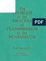 The Problem of The Process of Transmission in The Pentateuch