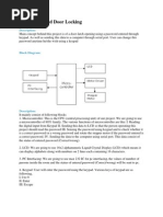 Password Based Door Locking