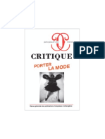 LIVRE-REVUE-CRITIQUE N. 901-Porter La Mode