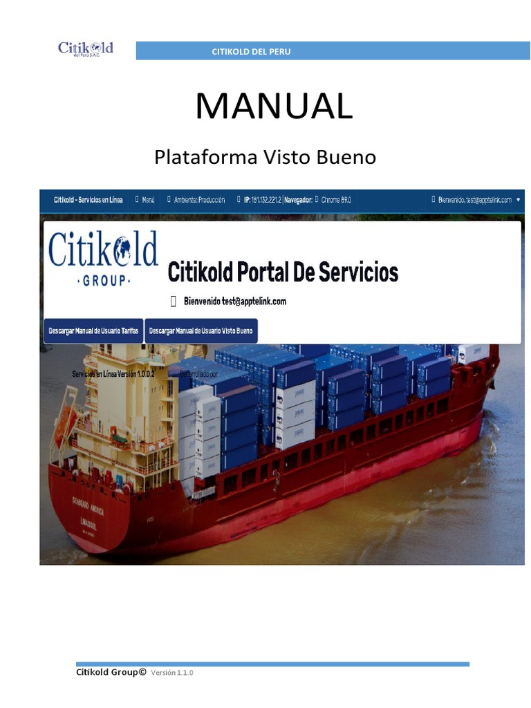 Manual Usuario Servicios Linea Citikold Visto Bueno | PDF | Usuario ...