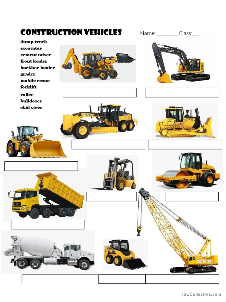 Construction Vehicles Book Version