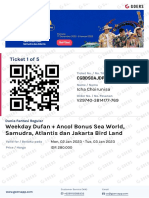 (Venue Ticket) Weekday Dufan + Ancol Bonus Sea World, Samudra, Atlantis Dan Jakarta Bird Land - Dunia Fantasi Regular - V29740-3B14177-769