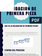 Validacion de Primera Pieza