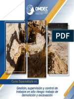 Stión, Supervisión y Control de Trabajos en Alto Riesgo Trabajo de Demolición y Excavación - OMDEC Perú