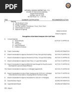 Mitchell Board of Education June 26 Meeting Agenda