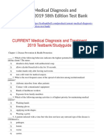 Current Medical Diagnosis and Treatment 2019 58th Edition Test Bank