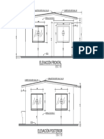 Plano Sistema Constructivo Elvacion Frontal