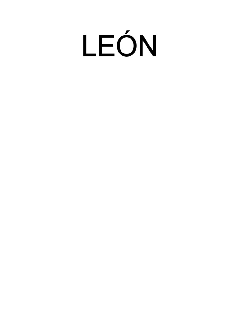 LEÓN | PDF | León | Felidae