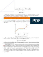 Teorema de Stokes en Variedades