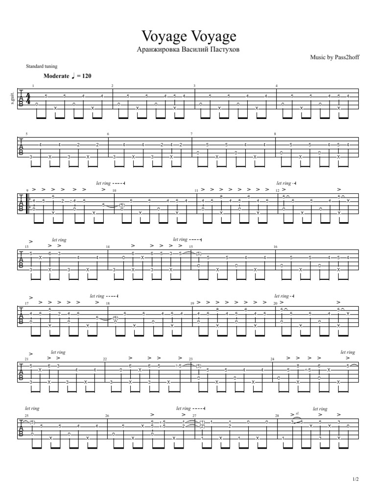DesirelessVoyage Voyage Fingerstyle Guitar PDF Guitar Family