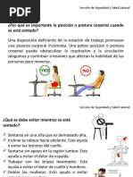 Importancia de una buena postura al sentarse | PDF