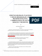 Crestas Neurales, Placodas y Arcos Barnquiales, Una Revisio