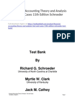 Financial Accounting Theory Analysis Text Cases 11th Edition Schroeder Test Bank