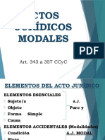 Actos Jurã Dicos Modales P.P