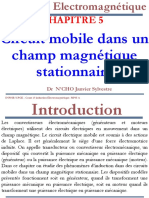 Induction Electromagnetique - Chapitre 5 - Circuit Mobile Dans Un Champ Magnetique Stationnaire