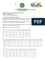 Matemática Discreta - Lista 02