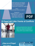 El Papel Del Lider Frente Al Conflicto