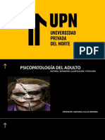 1a Psicopatología Del Adulto. Historia, Definiciones, Clasificacion y Etiologia