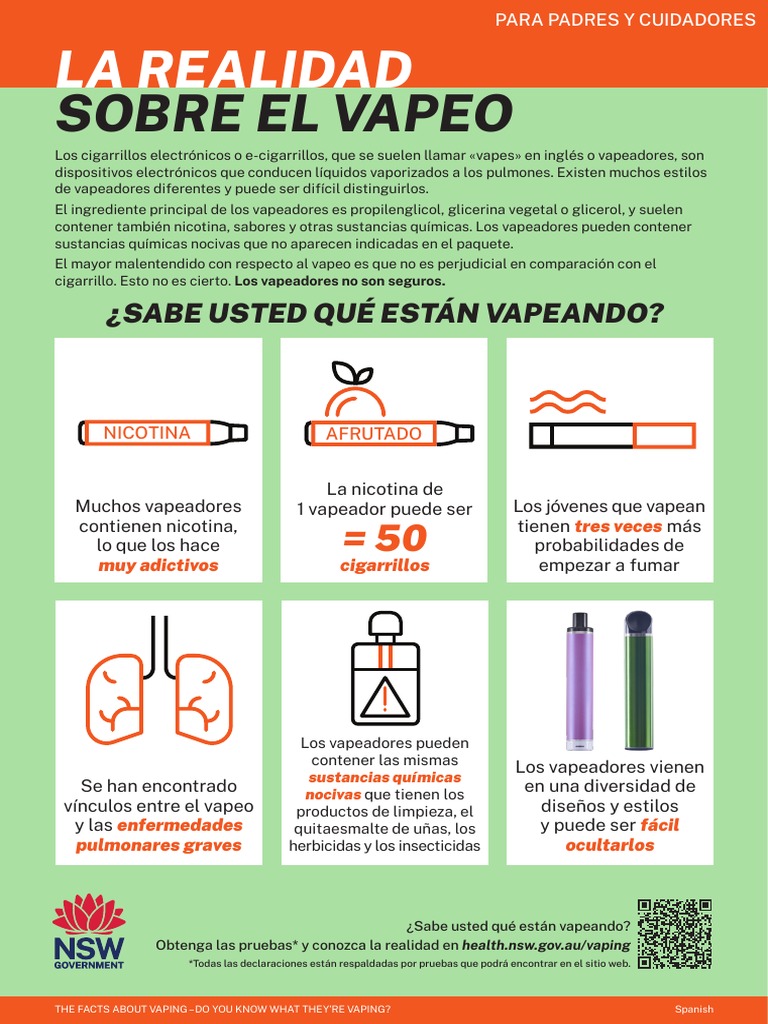 Realidad sobre el vapeo y sus riesgos | PDF | Cigarrillo electrnico |  Tabaco