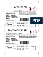 Lubrax Top Turbo Pro: Indeterminada