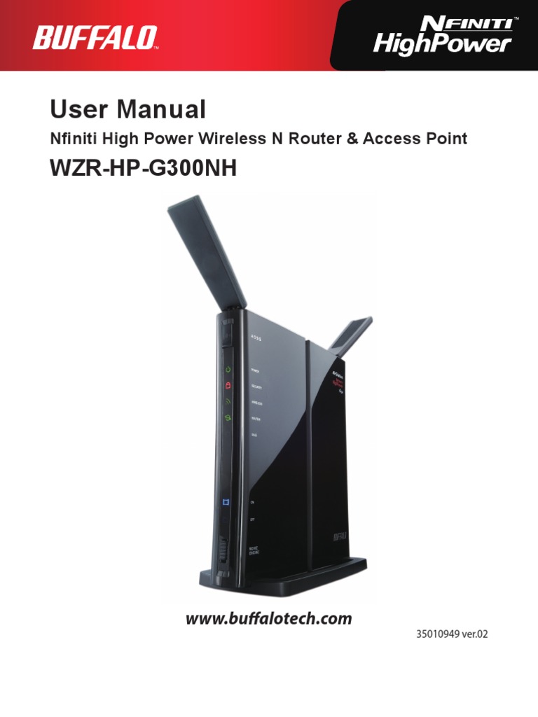 Buffalo WZR HP G300NH User Manual En | Ip Address | Wireless Lan