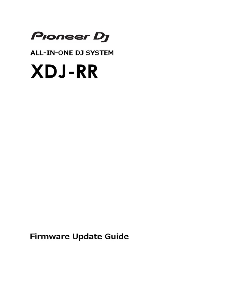 XDJ-RR Update Guide en | PDF | Usb | Computer File