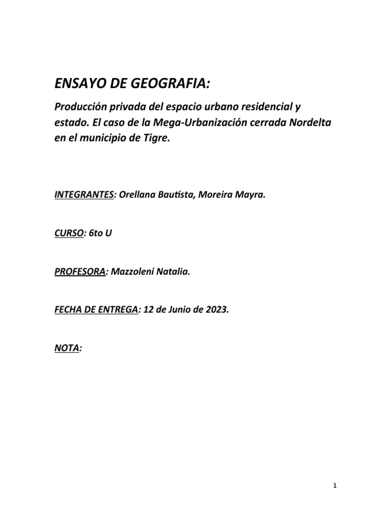 Producci n privada del espacio urbano residencial y estado el caso de