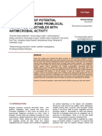 Identification of Potential Indigenous Microbe From Local Fermented Vegetables With Antimicrobial Activity