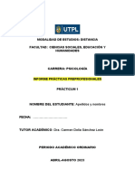 Informe Evidencias Prácticas Preprofesionales 1.