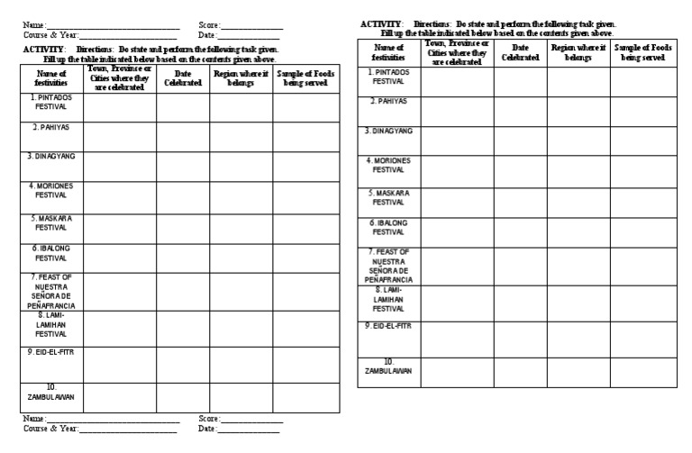 Quiz PDF Religious Holidays Religious Festivals