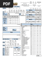 Character Sheet