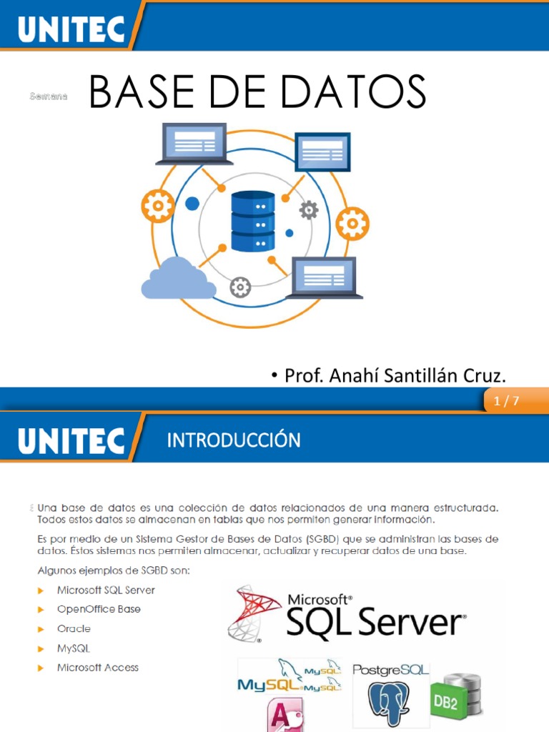 Ejemplos de SGBD: SQL Server y MySQL | PDF | Bases de datos | Mi sql