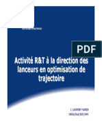F - Activités R&T À La Direction Des Lanceurs en Optimisation de Trajectoire (CNES) - LAURENT-VARIN