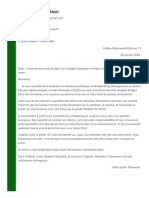 La Lettre de Motivation de Sass PDF